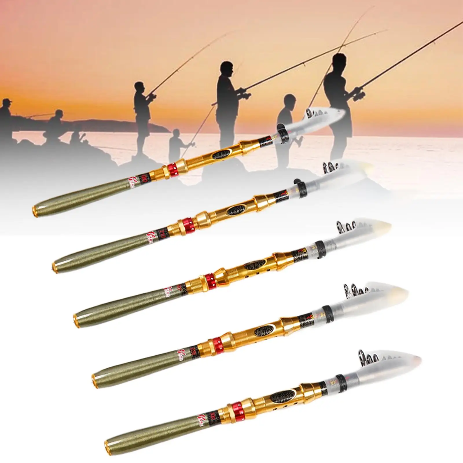 Telescopic Fishing Rod Lightweight Fishing Short Pole for Ponds Bass Lake