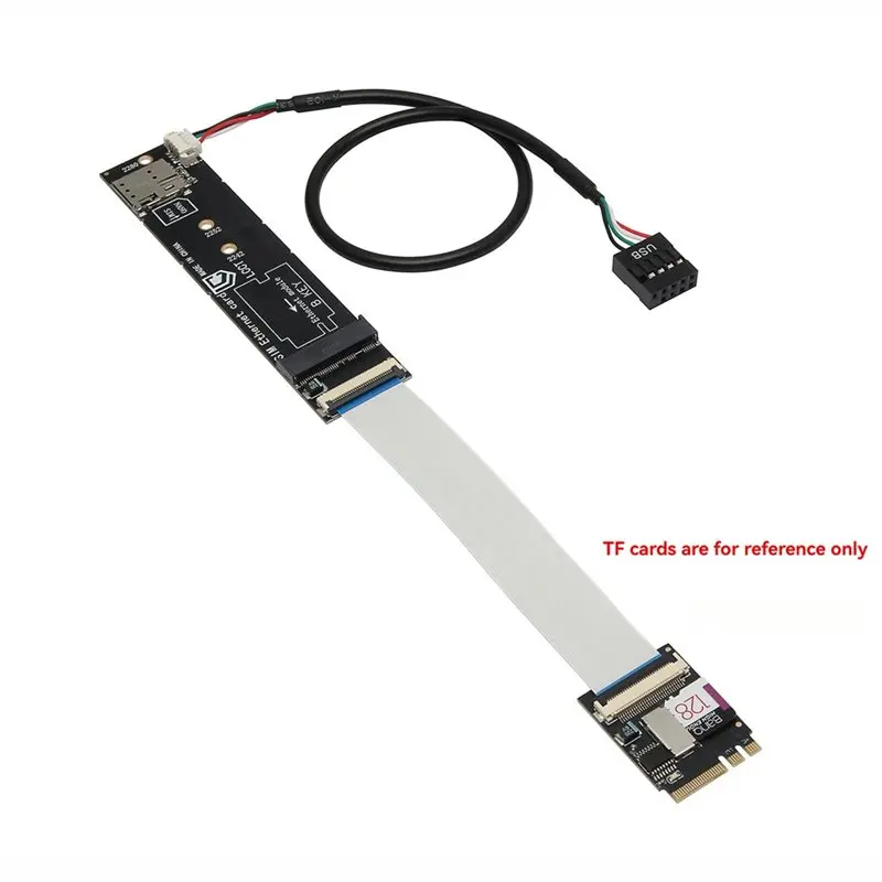 TA-M.2 A+E 키 - M.2 B-키 3G/4G/5G 네트워크 모듈은 M.2 B 키 모듈/USB/Pcie 신호를 지원합니다. SIM 카드 슬롯