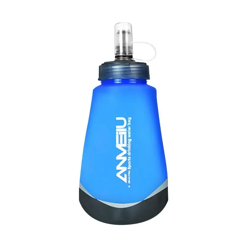 Camping 250ml Soft Water Bottle Drinking Sport Folding Bag Flask Outdoor Reusable Running Cycling Backpacking Hydration Pack