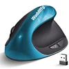 Ergonomic Mouse Wireless Vertical Mouse with 6 Buttons for Laptop Desktop MacBook Small Mouse (Blue Right Handed) 1