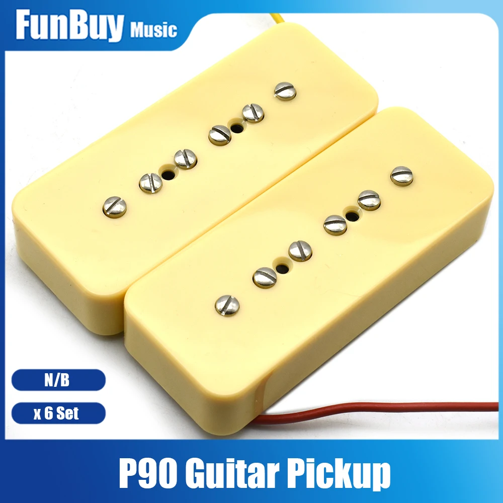 

6set Professional P90 Electric Guitar Soapbar Single Coil Guitar Pickups P 90 Soap bar Pickups Electric Guitar Accessories