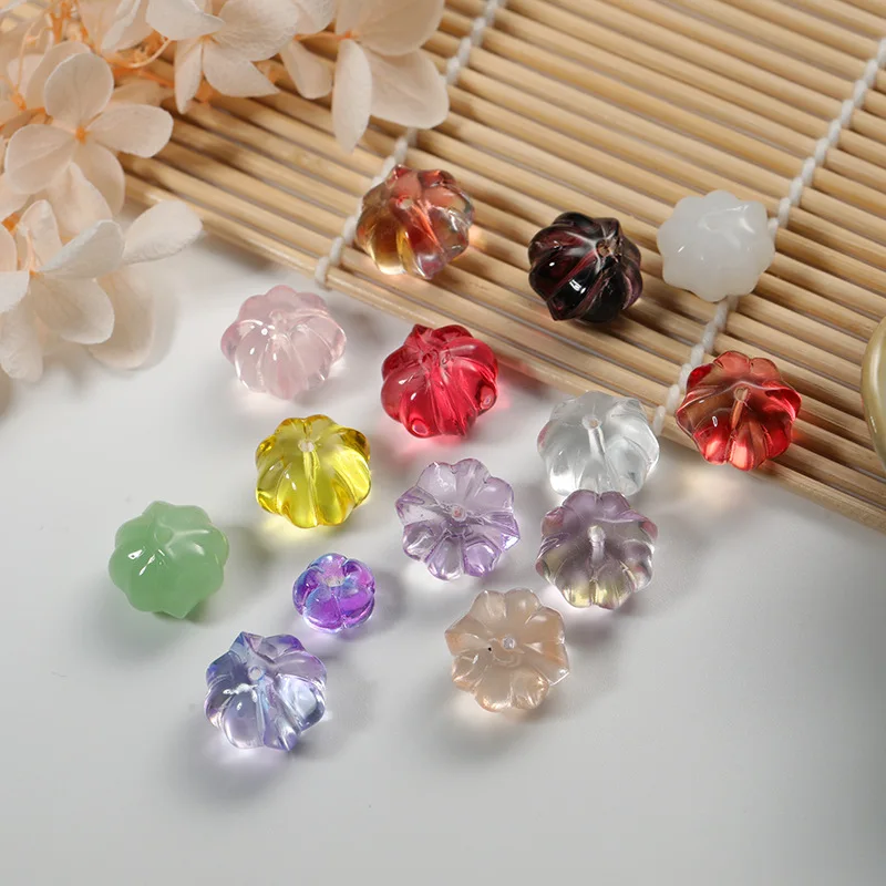 14MM 랜턴 비즈 크리스탈 호박 비즈 스페이서 구슬 DIY 쥬얼리에 대한 수제..