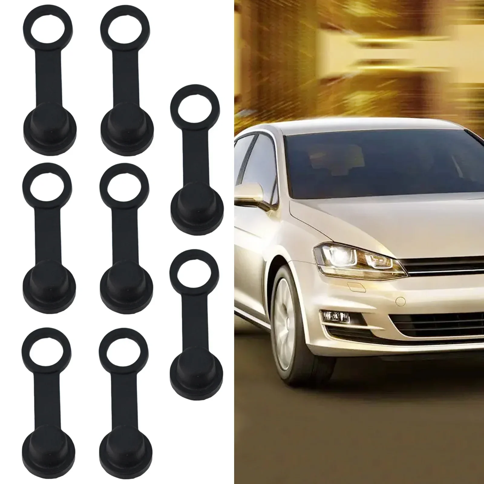 Bleed Nipple Cap brake disc screw 8Pcs 8mm Brake Screw Cap Car Caravan Dust Cover Grease Rubber Universal Durable Car Accessories