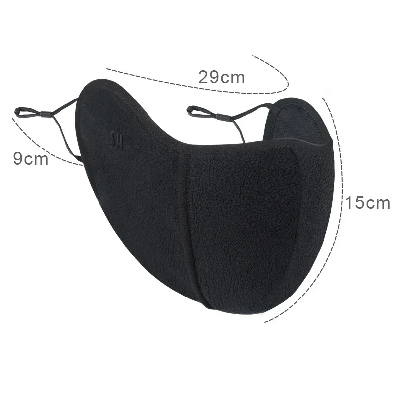 Winter Warm Mask for Women Girl Fleece Thermal Thick Face Cover Windproof Dust-Proof Coldproof Mask Outdoor Sports Cycling Masks