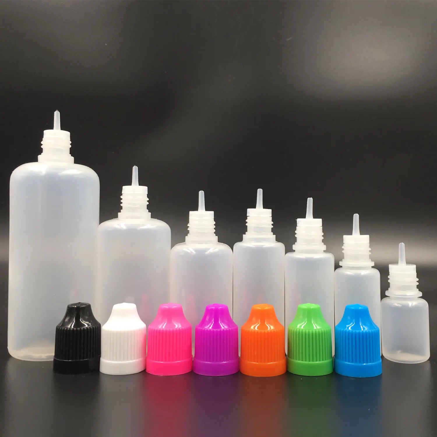 10pcs 5ml-120ml Empty Soft LDPE Dropper Bottles Plastic Containers for E Liquid Vape Bottle with Mixed Caps Lid Plugs mofii 666 keyboard mouse combo wireless 2 4g mixed color 110 key keyboard mouse set with round punk keycaps for girl green