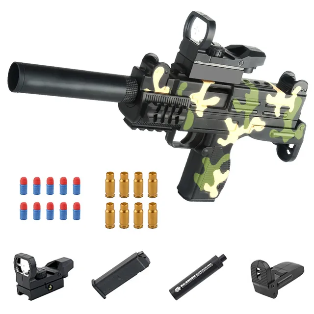 Soft Ball Toy Shock Wave Toy Submachine GunFoam Bullet Ball Shock Wave With Scope Children's Gift Educational Toy 12er Pack 2