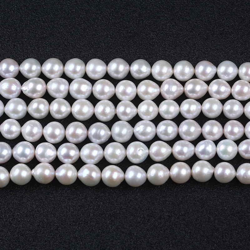

10-12mm White round edison loose freshwater pearl beads strand