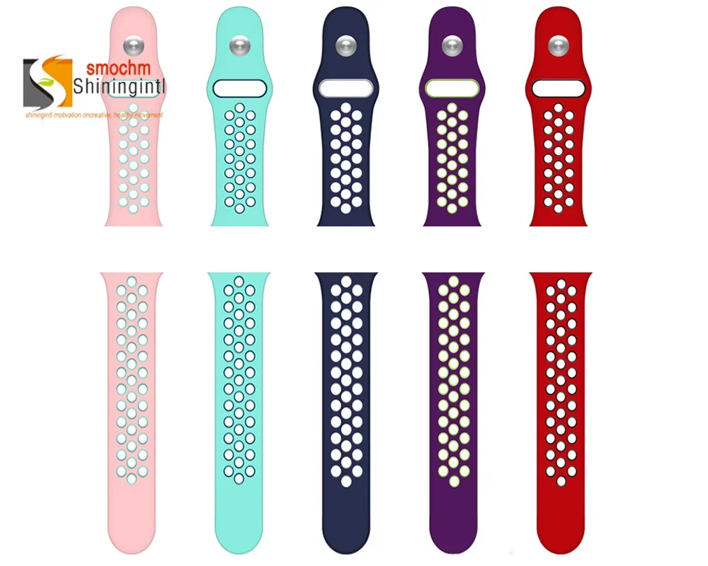 1/ 10 /100 Pezzi/Lottp Cinturino In Silicone Smochm Nk Per Apple Watch Series 42Mm 44Mm 45Mm 49Mm Cinturino In Gomma Per Orologio Iwo