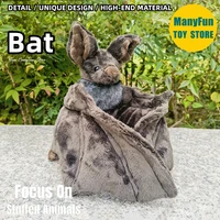 Bat Plush Toy High Fidelity Vampire Bat Plushie Fruit Bat Peluche Lifelike Stuffed Animals Simulation Doll Kawai Toy Gifts Kids 2