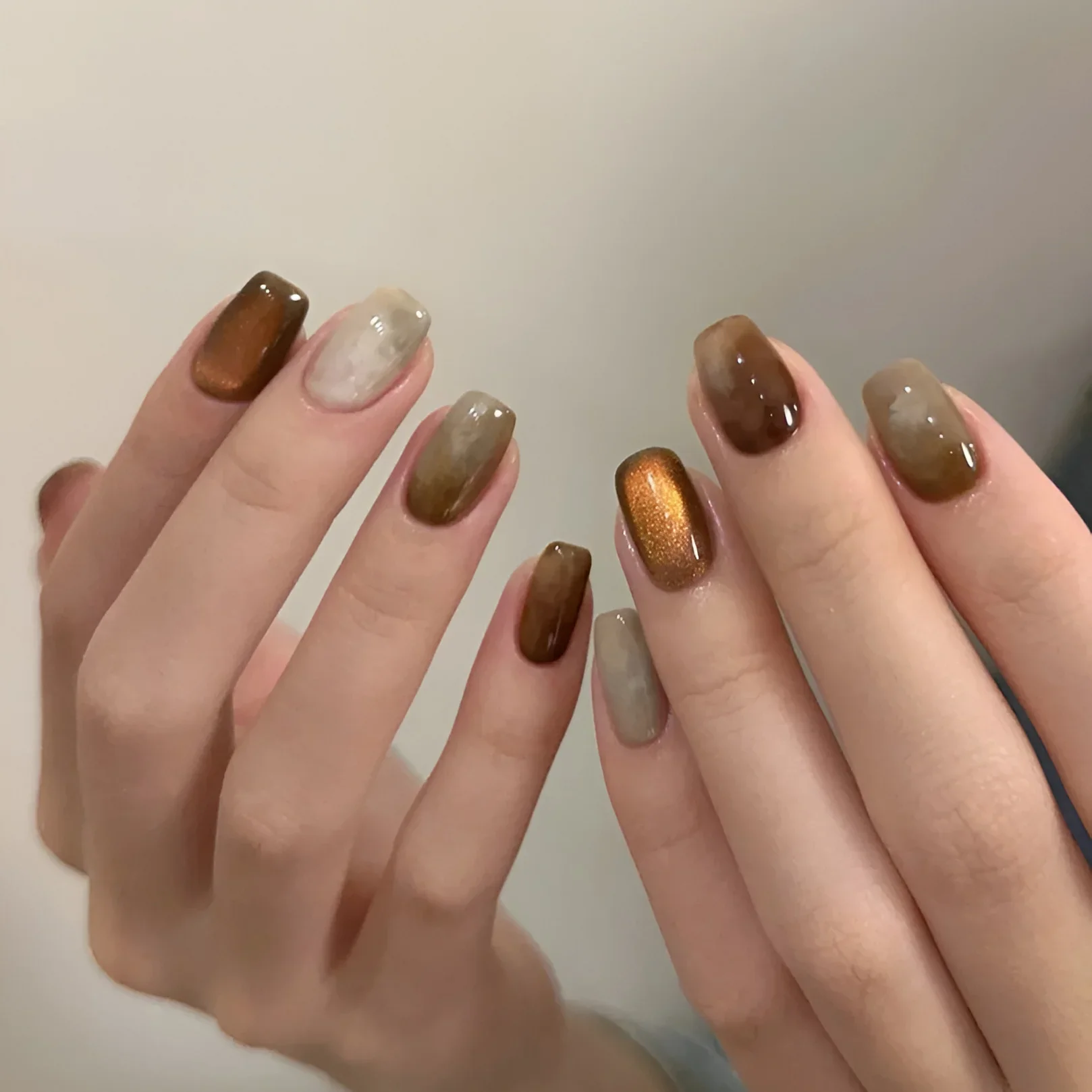 Nail Art Cat Eye Gel Magnetic Pen 3D Cat Eye Nails Painting Manicure DIY Tools for Gel Nail Polish 2.5x0.5cm Round 1