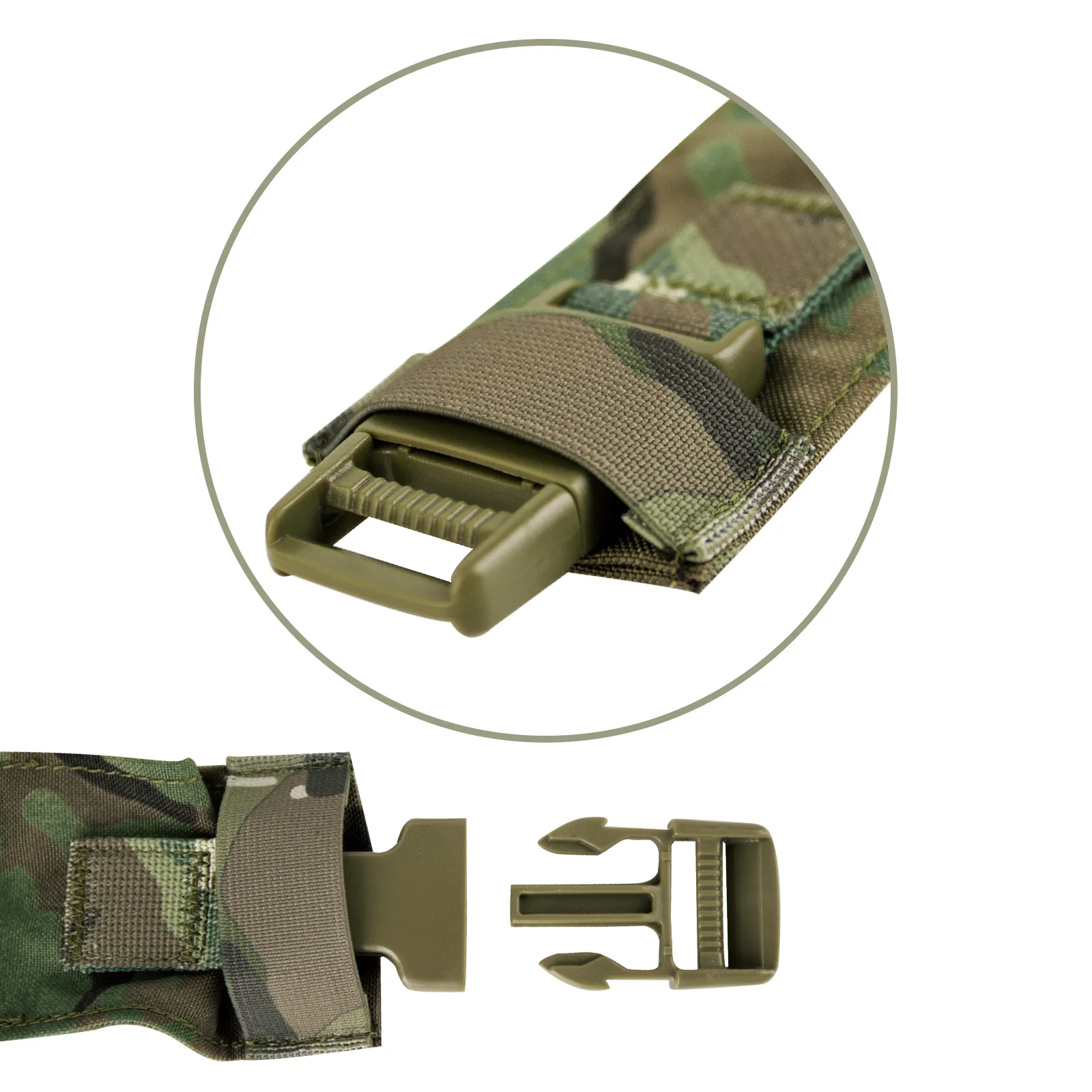 KRYDEX Fat Strap Shoulder Harness and Back Strap For Tactical MK3 MK4 D3CRM Chest Rig Accessories With Male Female Buckles