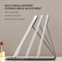 3 Colors Dimmable LED Makeup Mirror with Touch Screen Fold Cosmetic Makeup Mirror Rechargeable Tabletop for Travel & Home Use 5