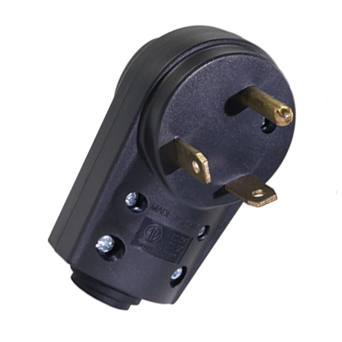 

Replacement Plug Male 30A 125V US Style RV Plug (Black)