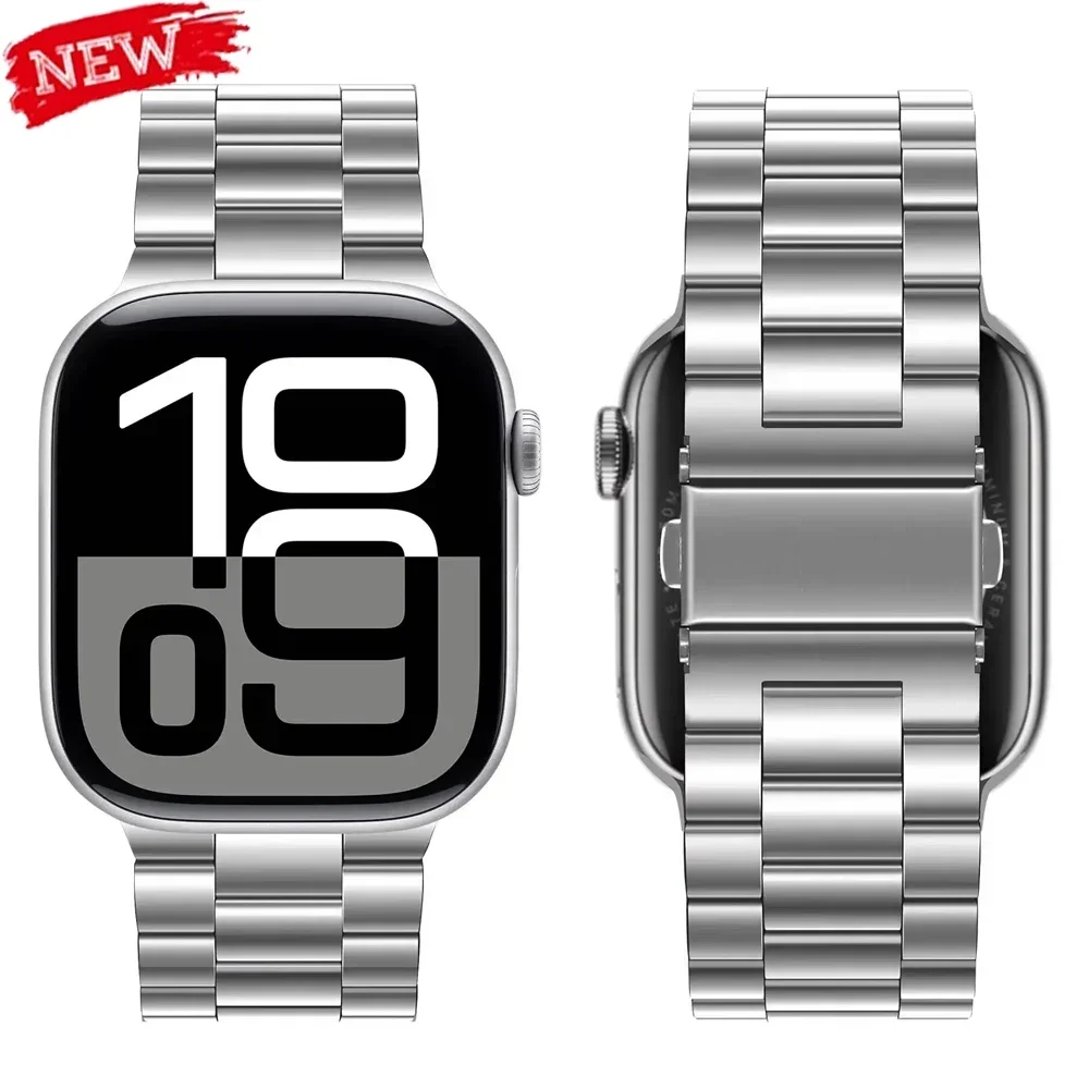 รูปสินค้า สายสแตนเลส Apple Watch รุ่น Premium สีเงิน
