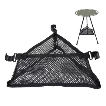 Triangular Mesh Storage Bag Portable Camping Table Outdoor Folding Mesh Bag Picnic Table Storage Bag For Outdoor Camping