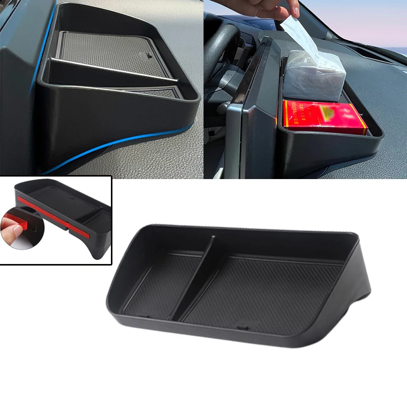 

Car Center Console Organizer Compatible For Toyota RAV4 2021 2022 Wilanda Hidden Storage Tray Behind Screen Dashboard Organizer
