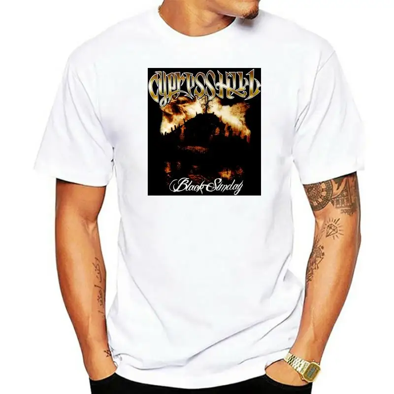 S-2Xl Cover New Authentic Cypress Hill T-Shirt Black Sunday Album