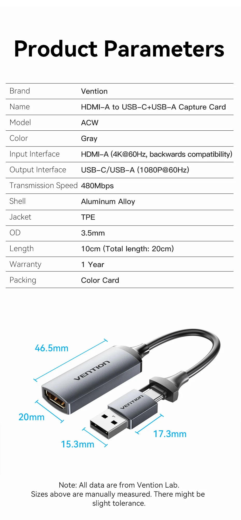para USB 3.0, Tipo C, Grabber Box,