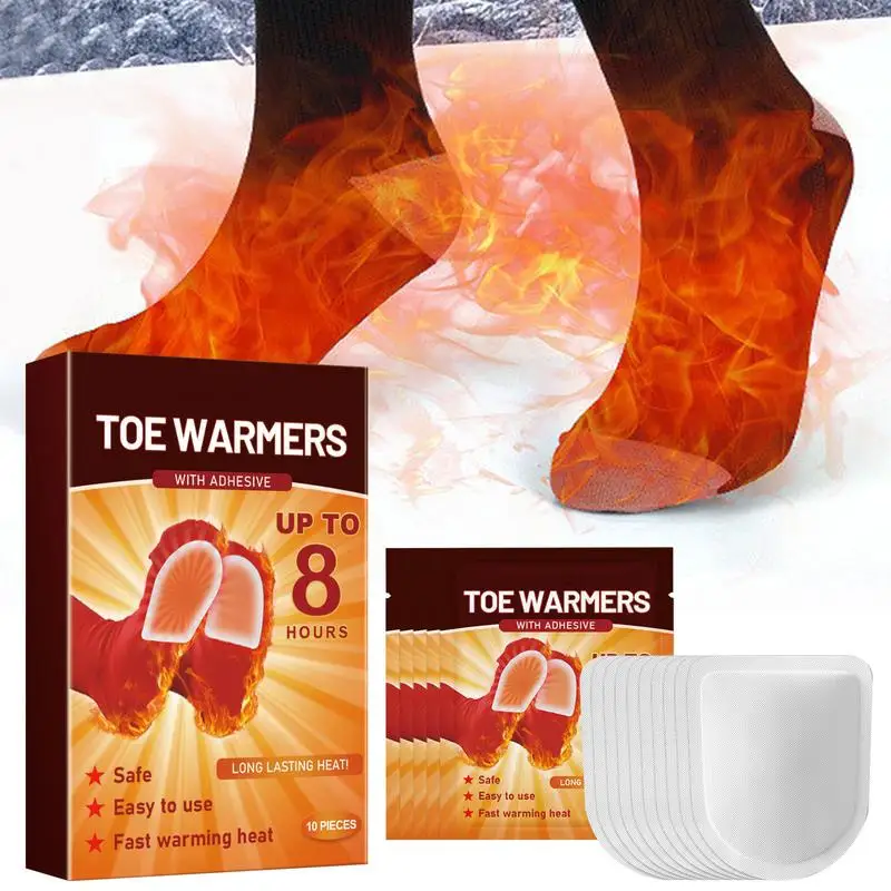 Adhesive Foot Warmer Non-Woven Fast-Heating Comfortable Foot Warmer Self-Heating Feet Patch Care For Jogging Hiking Fishing