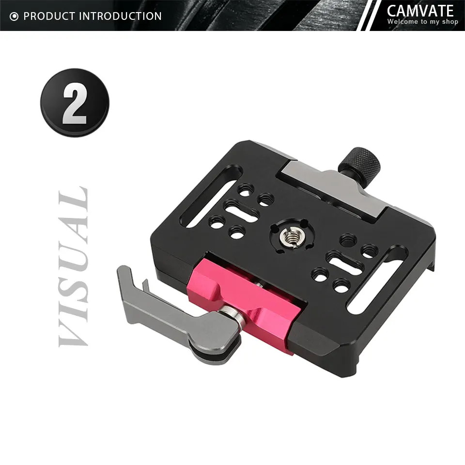 Arca-type Quick Release Clamp Manfrotto Baseplate For DSLR Camera Cage, Gimbal a