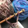 Fancy Chunky Yarn 100g Scarf Knitting Yarn Brown Wool Yarns for Knitting and Crochet Thick Yarn Blue 1