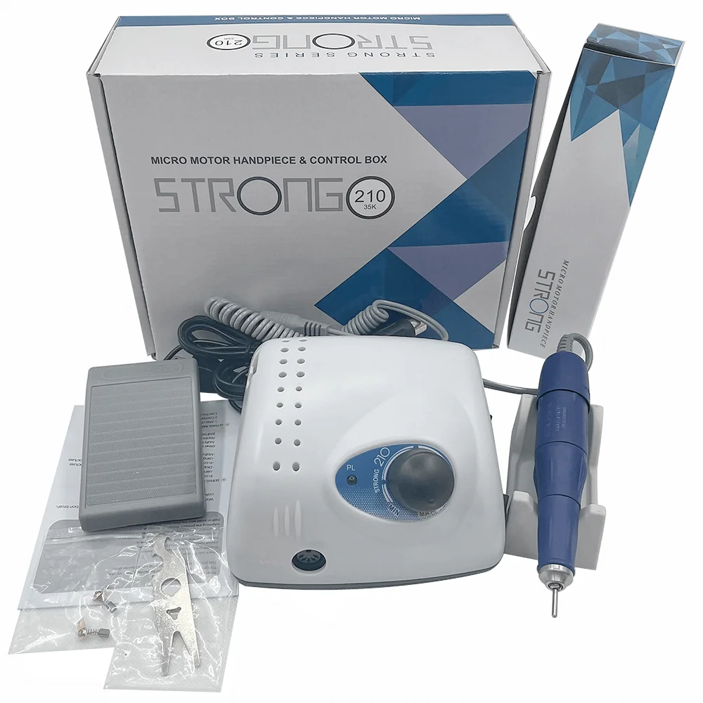 Trapano Dentale Strong 210 Con Fresa Artnails - 40.000 Giri/min - Foto 7