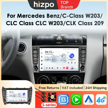 Autoradio todo en uno Android Hizpo de 8 pulgadas para Mercedes Benz Clase C W203/CLC W203 CLK W209 Autoradio Multimedia estéreo Carplay 1