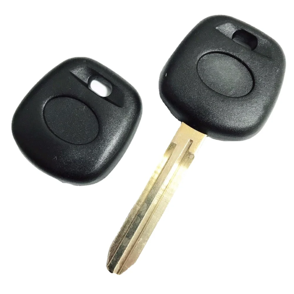 

Replacement Car key Blank without button for Old Toyota Transponder Key Shell with Toy43 Blade Place Chip