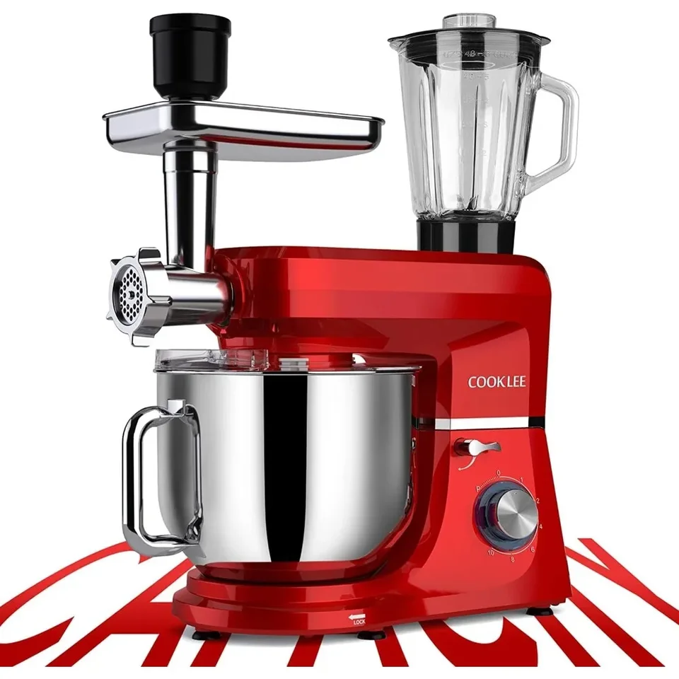 Multifunctional Electric Kitchen Mixer with 9 Attachments
