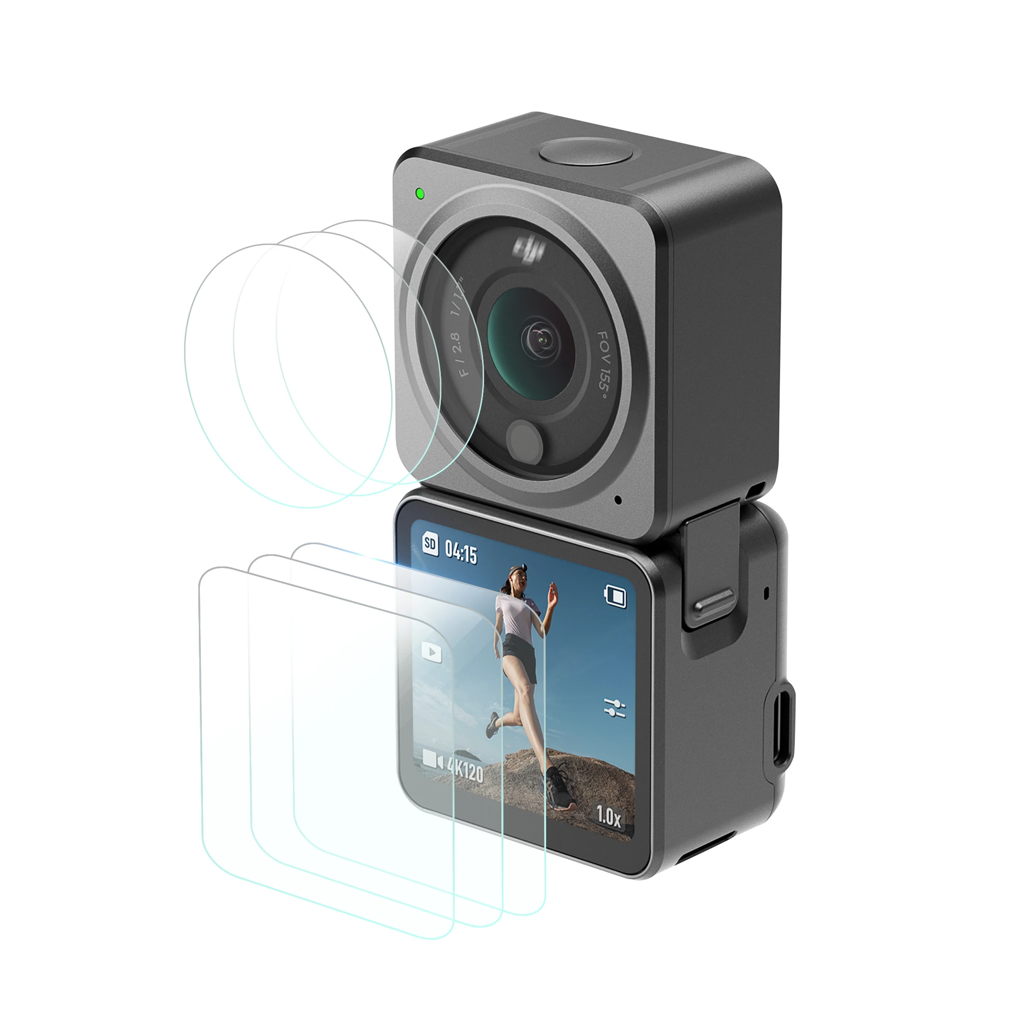 

Startrc 6 шт. Закаленное стекло Защитная крышка для экрана Аксессуары для DJI Action 2 Защита объектива защитная пленка