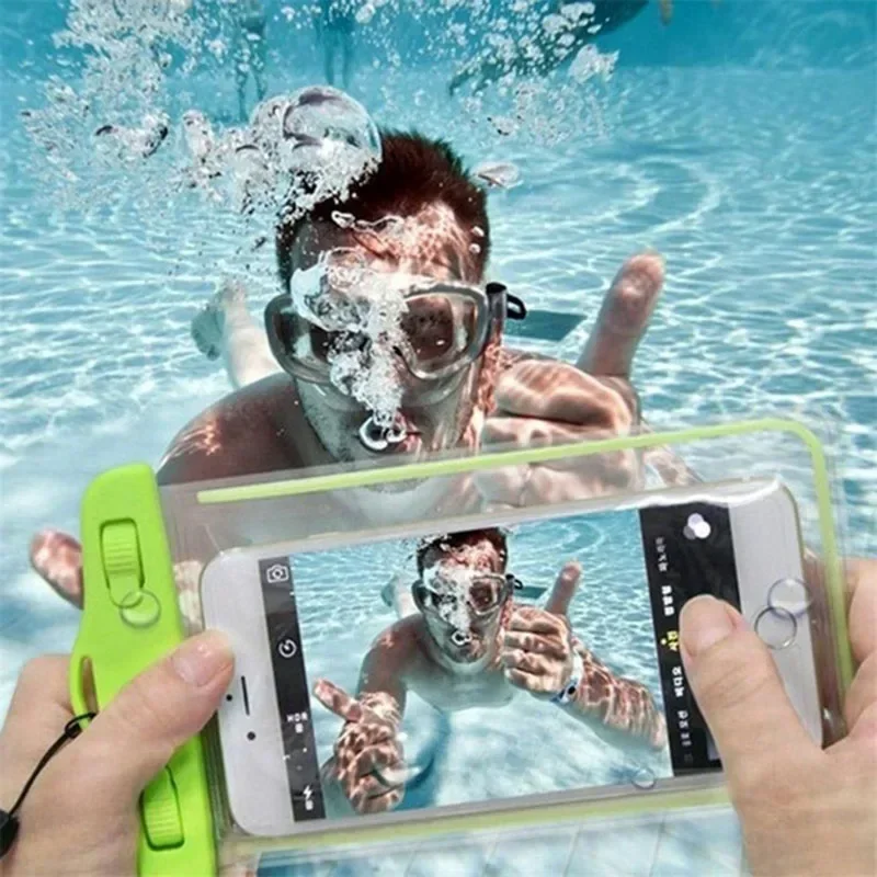 Waterproof Phone Pouch Drift Diving Swimming Bag Underwater Dry Bag Case Cover For Phone Water Sports Beach Pool Skiing 6 inch waterproof phone pouch