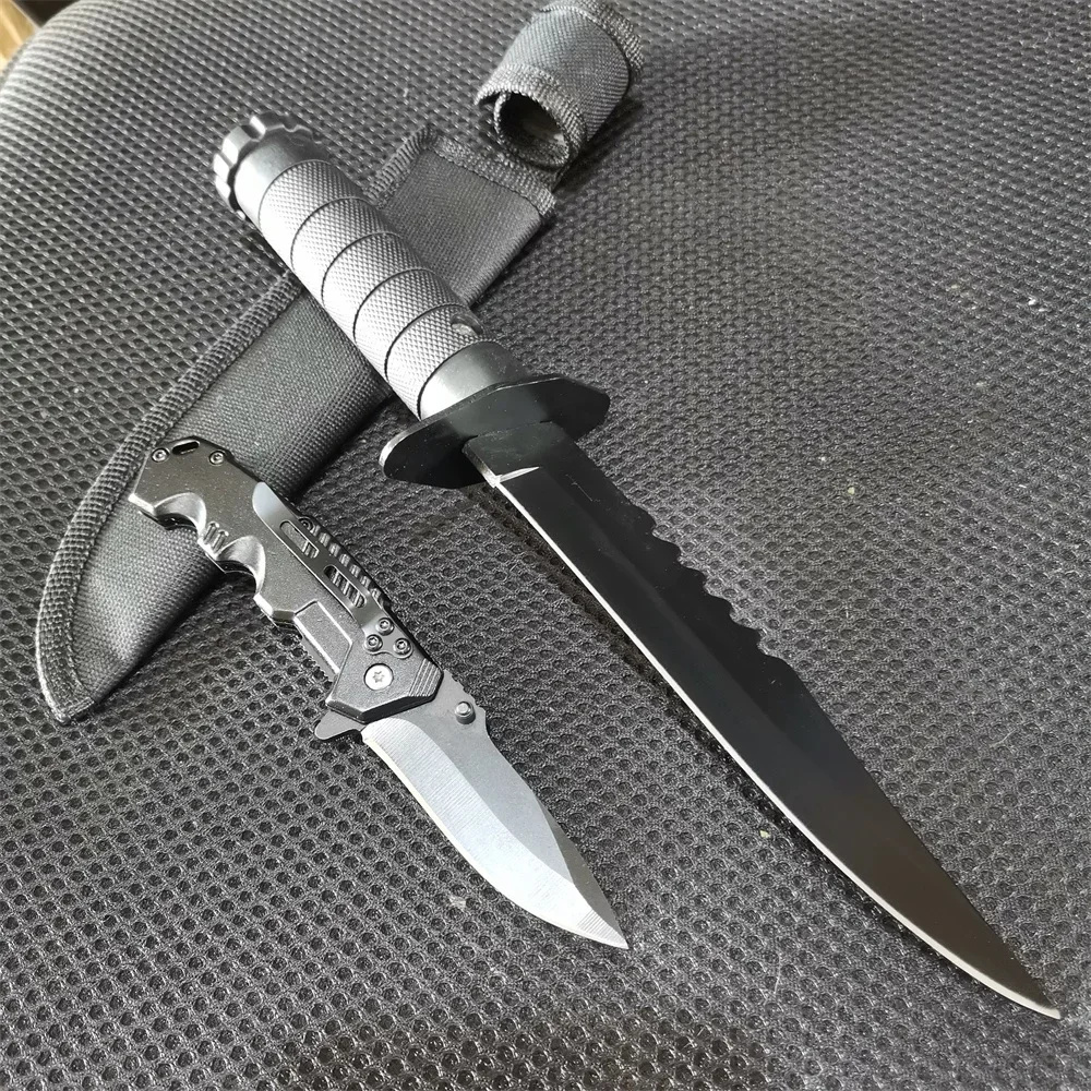 8Cr13MoV Fixed & Folding Knife Set 2