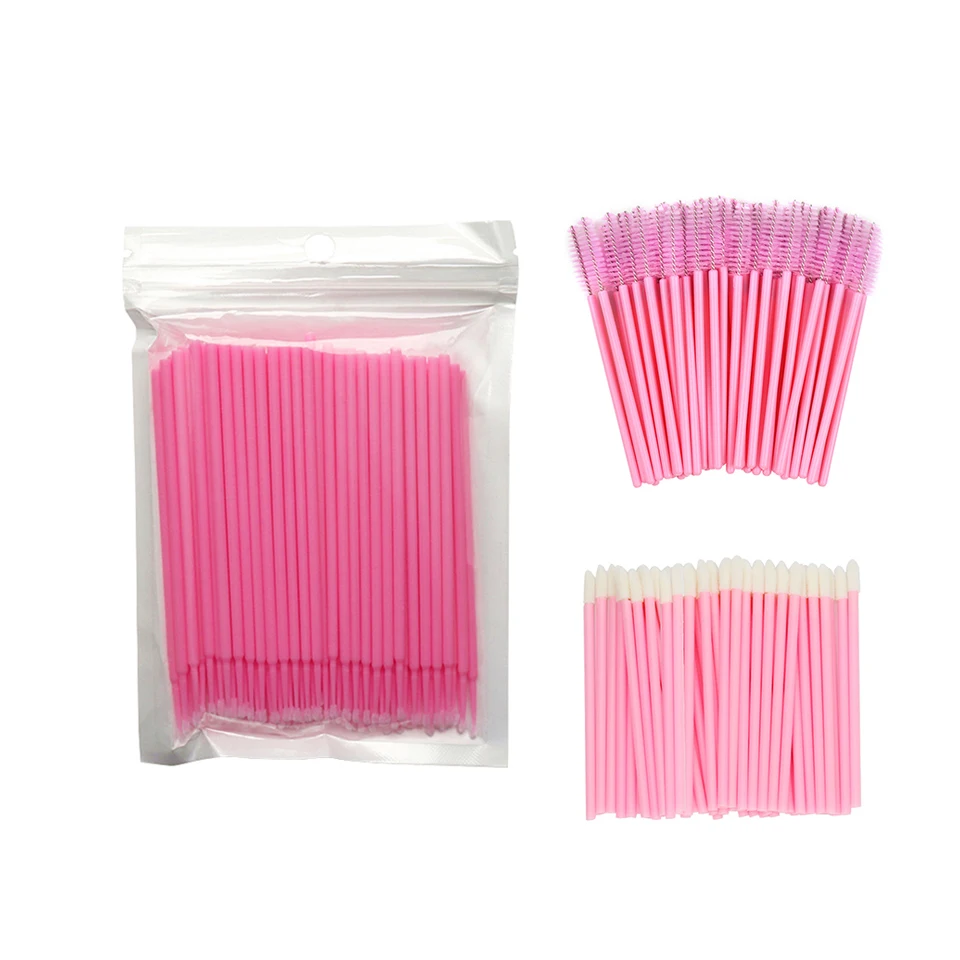 50PCS Eyelash Brush Spoolies Wand Curler Brush Eyebrow Comb Mascara Wands Applicator for Eyelash Extension Makeup Tools