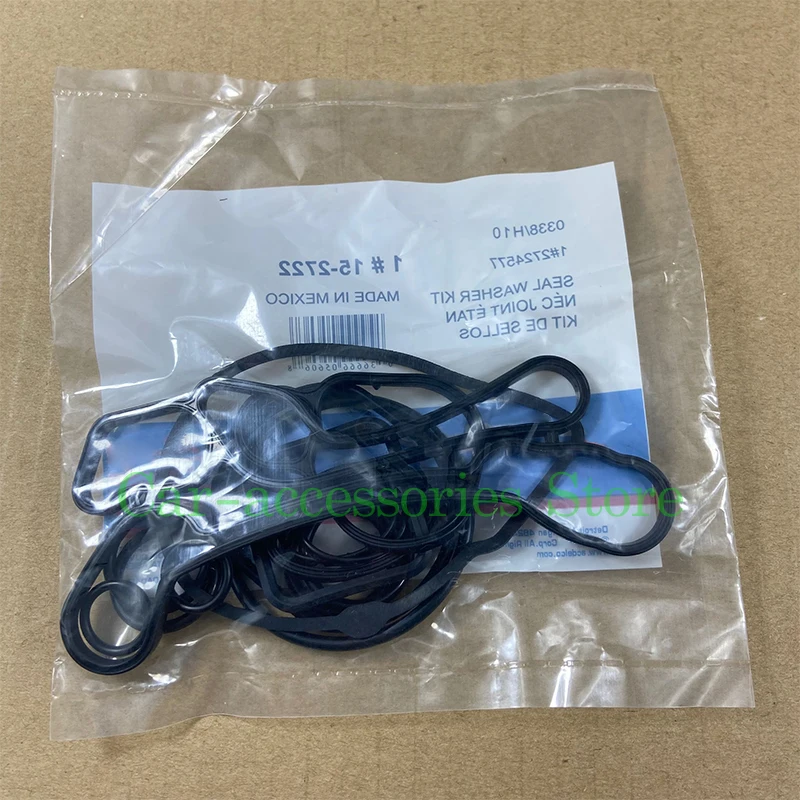 Engine Oil Cooler Gasket Seal Set Intake Manifold Gasket Set 10Set For Chevrolet Aveo Trax Cruze Orlando Sonic Croma Opel Astra Zafira 1.6L 1.8L