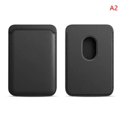 Sleek Leather Magnetic Card Holder & Wallet Stand (A2)