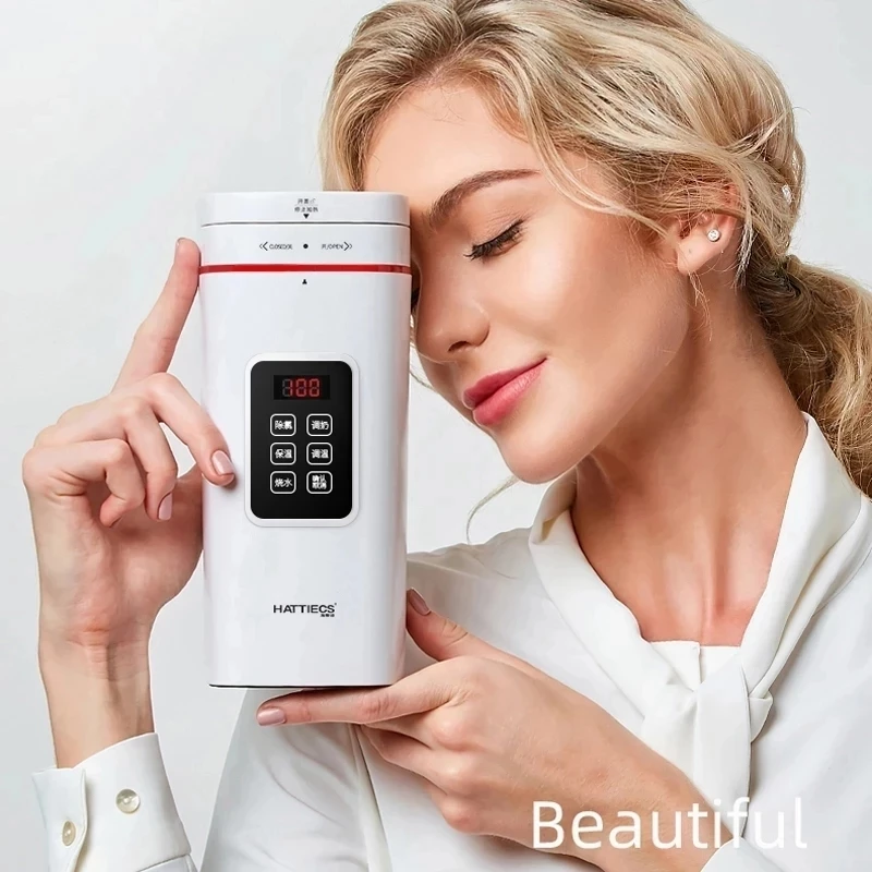 

500ML Portable Electric Kettles Thermal Cup Heater Coffee Travel Boil Water Keep Warm Smart Safe Water Kettle Kitchen Appliances