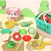 Fun Cutting Food, Fruit And Vegetable Toys, Pretending Food Toy Set, Suitable For Children, Girls, And Boys, Early Basic Skills 3