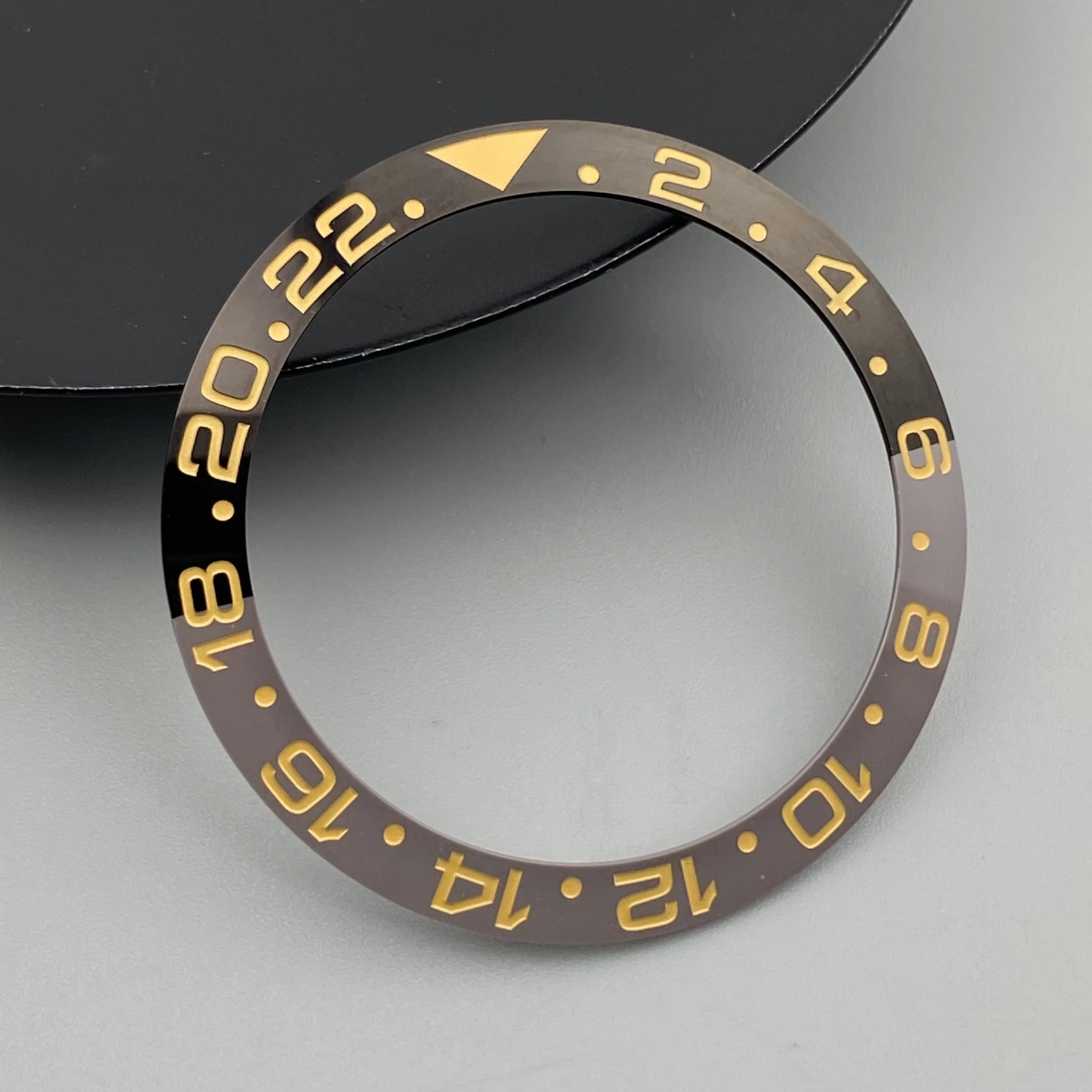 Ceramic & Aluminum Bezel GMT Diving Watch Insert for 40mm Watch Case Replacement