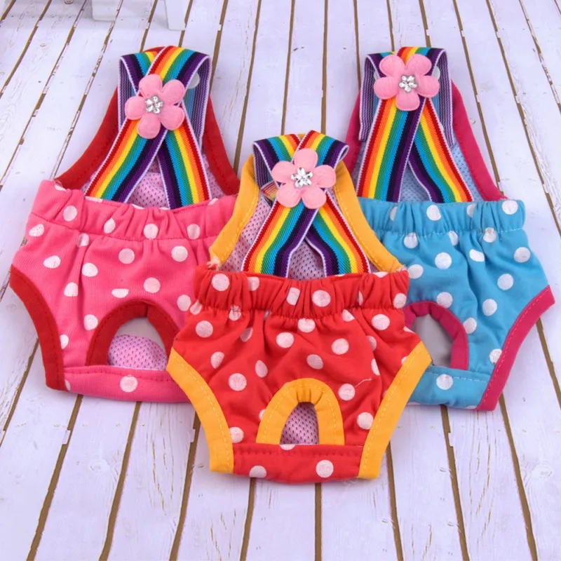 Pet Dog Diapers Washable Female Short Panties