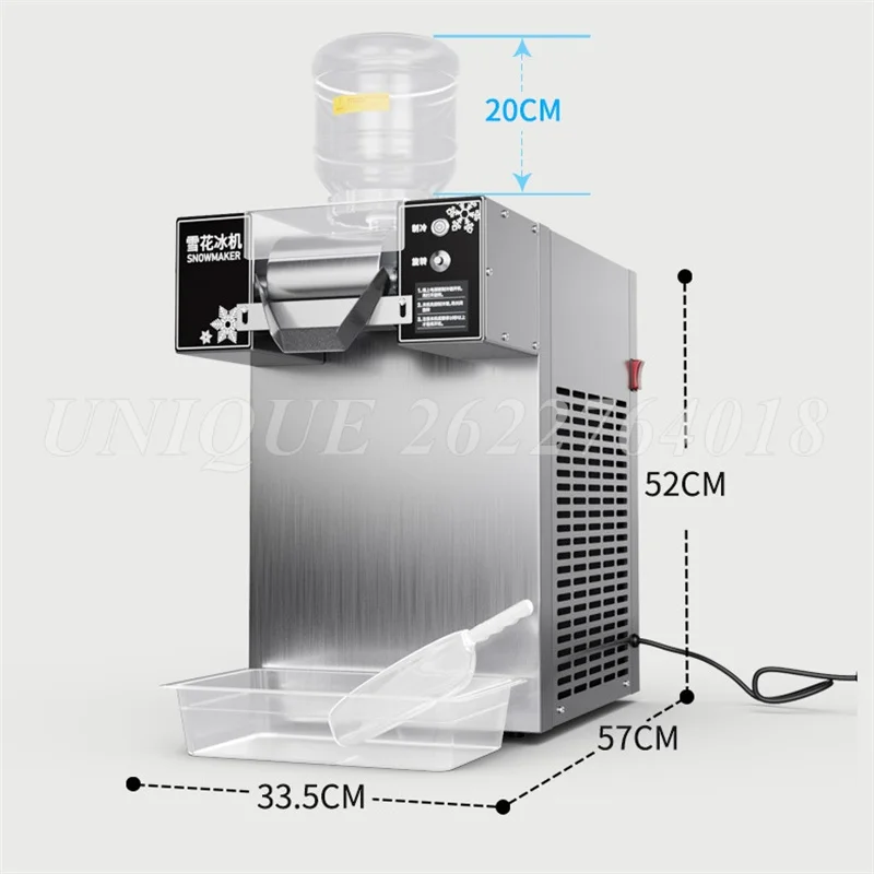 Commercial Air Cooling Snow Ice Maker Shaver Maker Europe Snowflake Ice Korea Bingsu Machine Snowflake Shaving