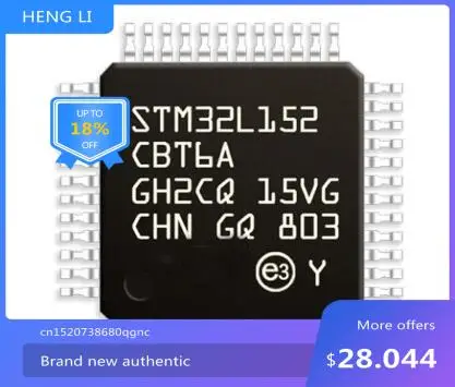 

100% NEW Free shipping STM32L152CBT6A L152CBT6 STM32L152CBT6TR STM32L152C8T6