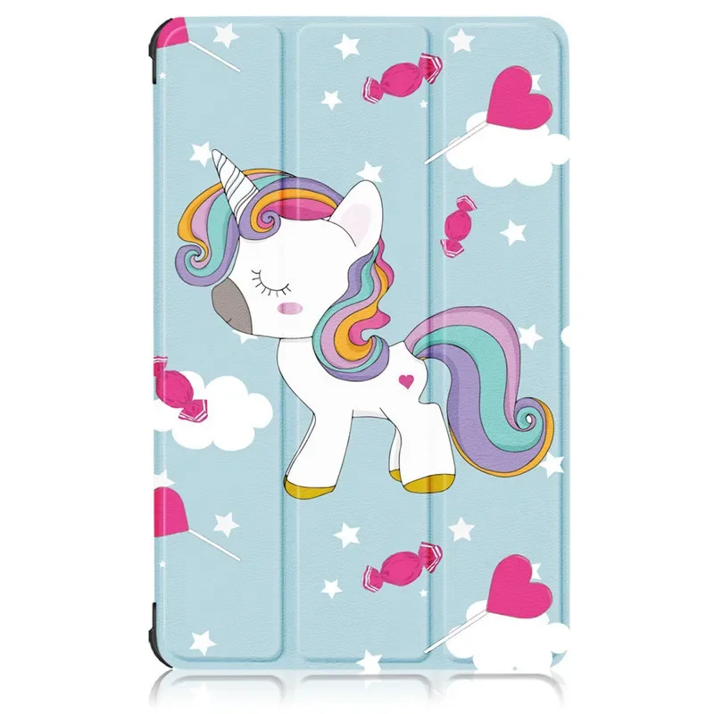 Enhanced Magnetic Stand Leather Tablet Cover with Sleep/Wake Function, Compatible with 10-11 Inch Tablets