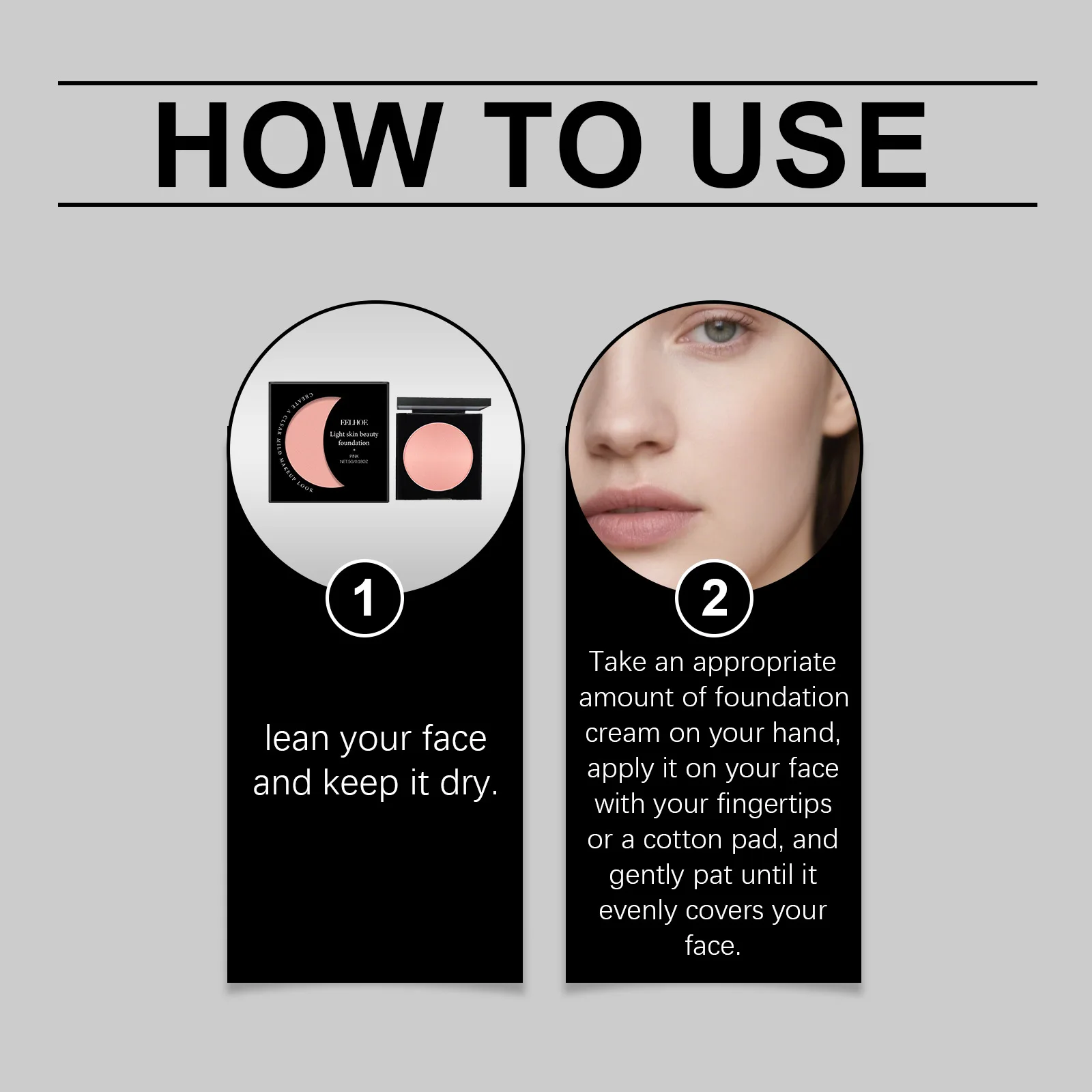 Eelhoe Pink Foundation Makeup Cream Waterproof Matte Full Coverage_voghion.com