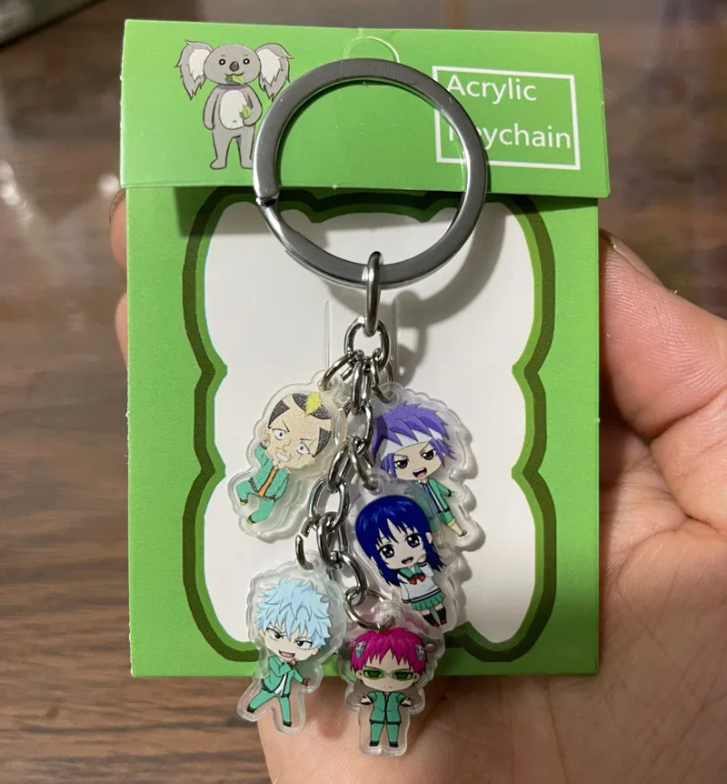 アニメ斉木楠雄のΨ難。斉木楠雄キーチェーン装飾キーホルダー学生