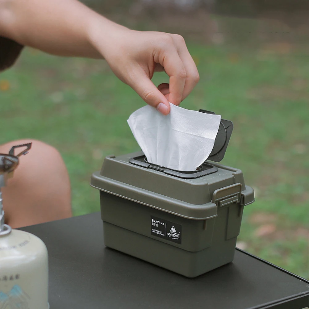 Outdoor Storage Box Stackable Camping Waterproof Carrying Hiking Carrier Cargo Car Trunk Organizer storage bag camping storage bag for Cooking Traveling Grocery
