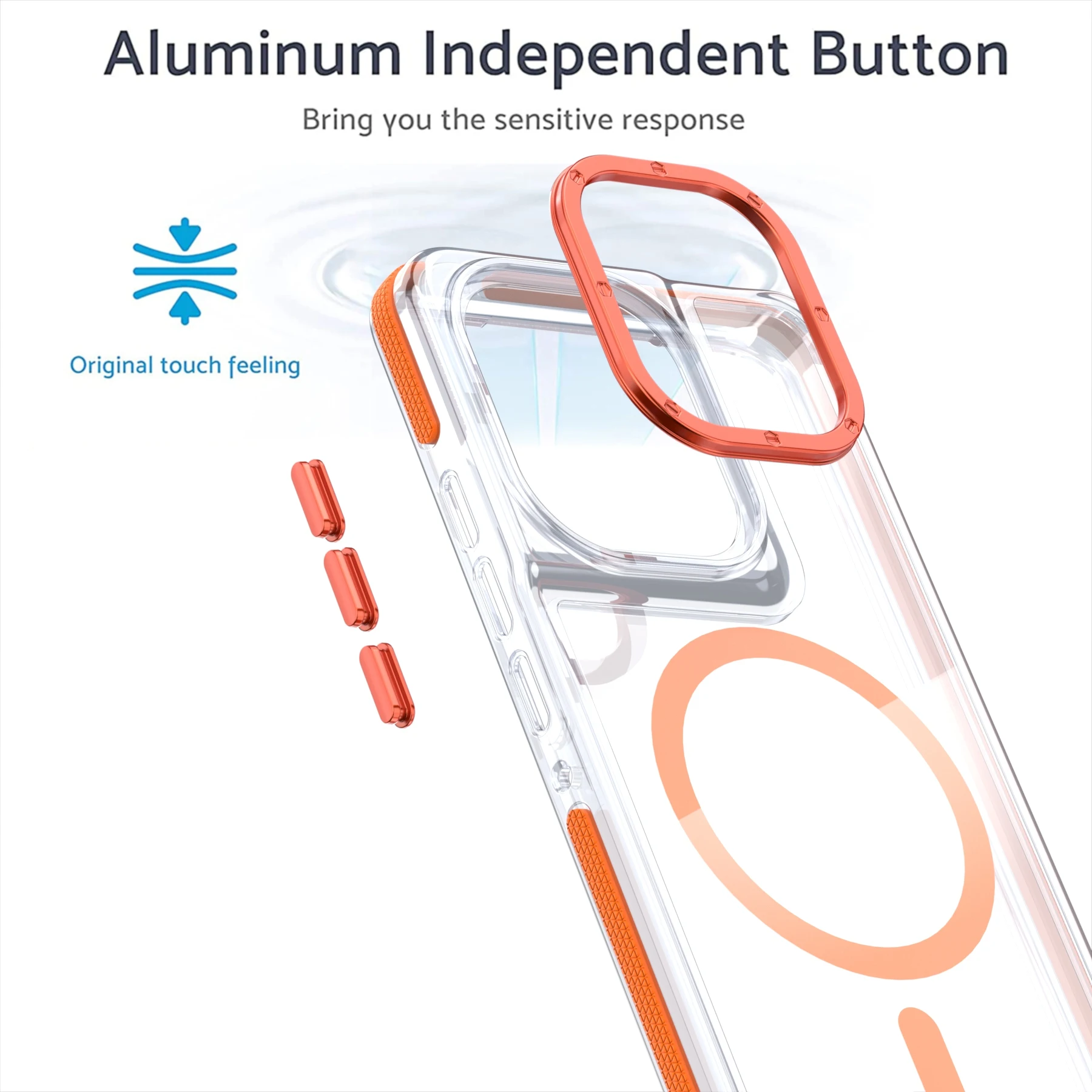 Luxury Magnetic Clear Case with Magsafe Compatibility
