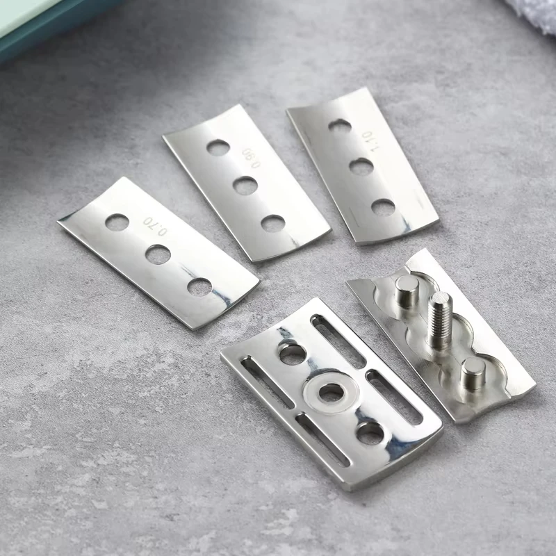 Yaqi High Quality New Trifecta Adjustable 316 Stainless Steel Polished Safety Razor Head With Different Blade Gaps For Shaving