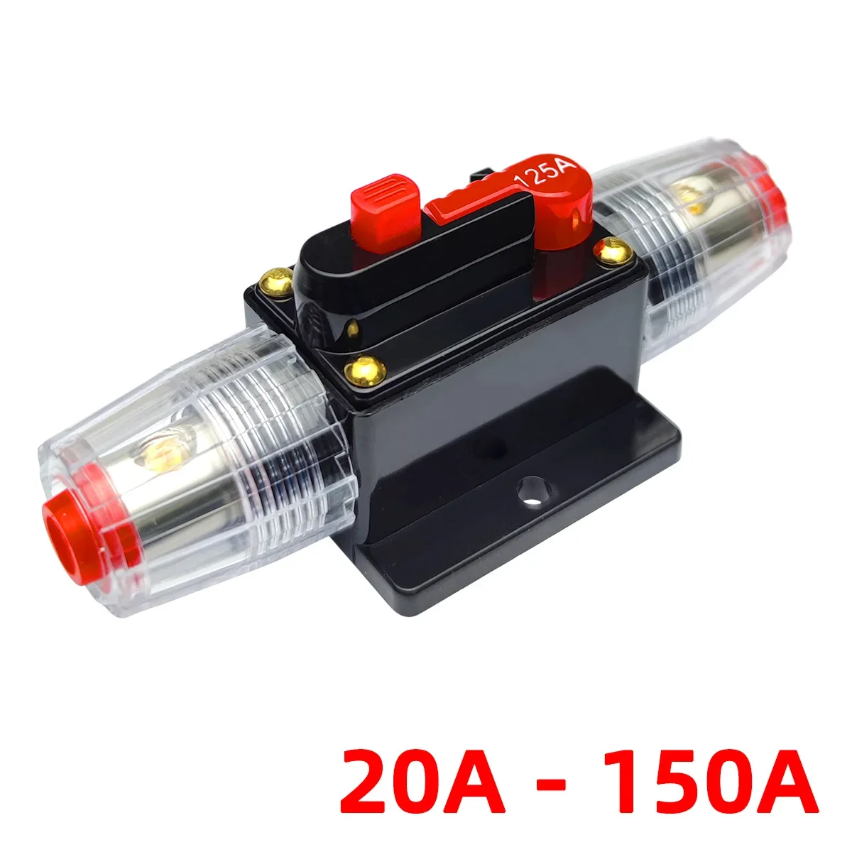 

20A to 150A 12V-48V Circuit Breaker Power Protect Fuse Trolling with Manual Reset Waterproof Car Boat Manual 20A 30A 40A 50A 60A