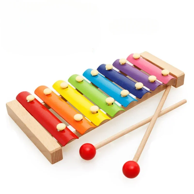 Wooden 4 Tones Multicolor Xylophone Wood Musical Instrument Toys for Baby Kids Wood Musical Instrument Toys Accessories 5