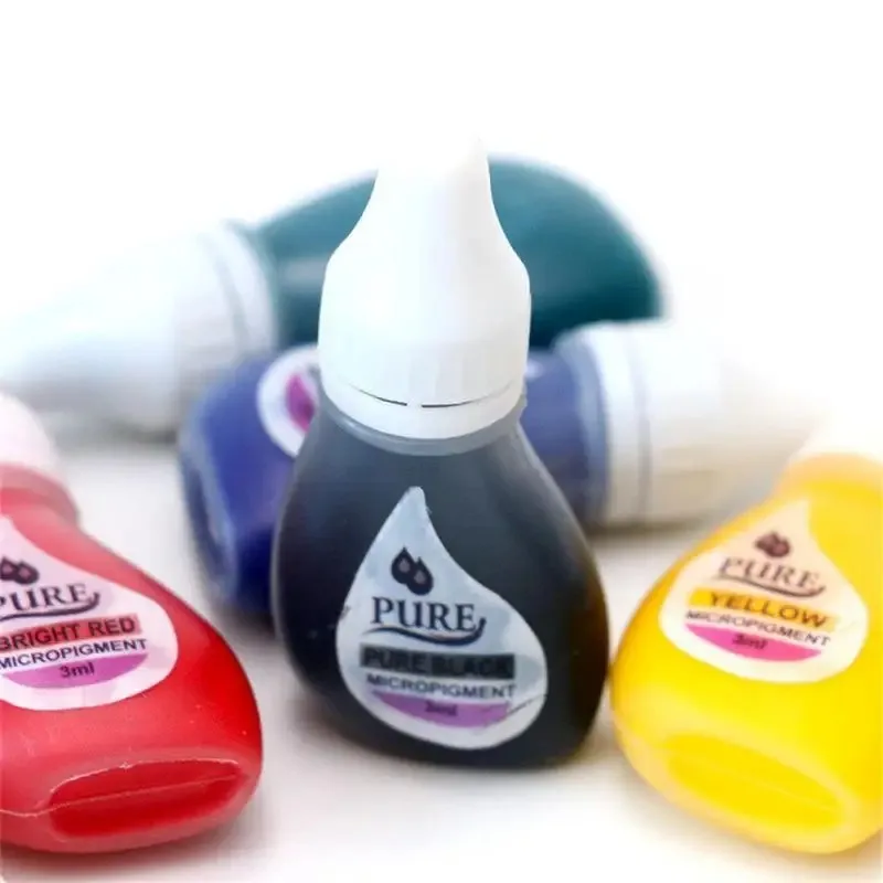 3 Ml Tattoo Ink Microblading Original Pure Micropigment Permanent Makeup Natural Pigment Eyebrow Eyeliner Lip Tattoo Supplies